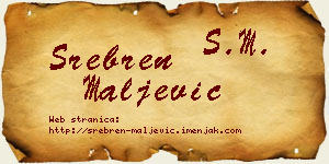 Srebren Maljević vizit kartica